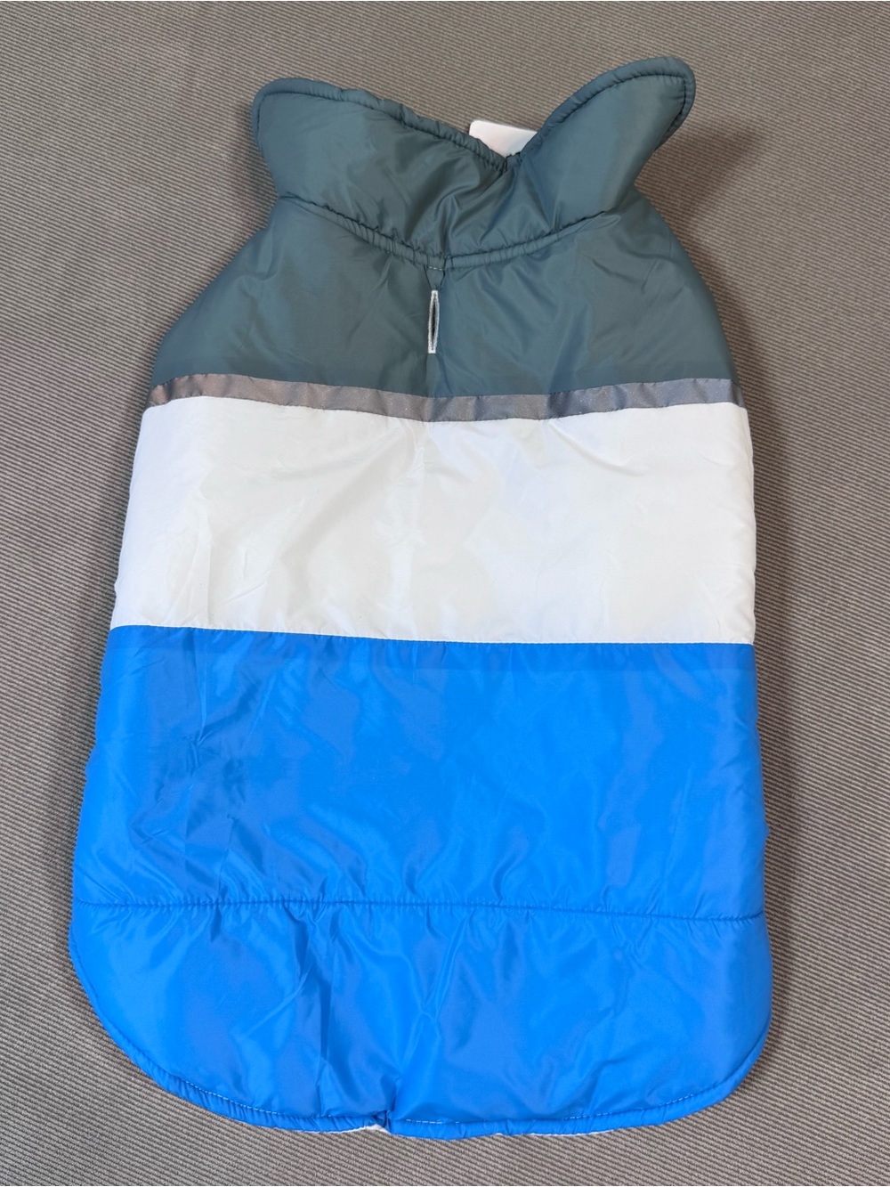 32 Degrees Heat Dog Jacket Puffer Vest Size M Green Blue White Reflective
